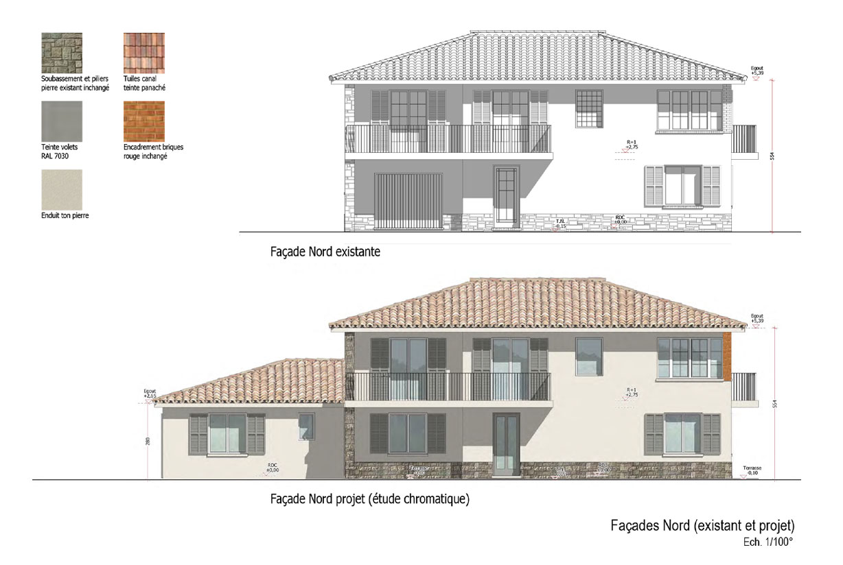 Etude chromatique Villa D Le Muy
