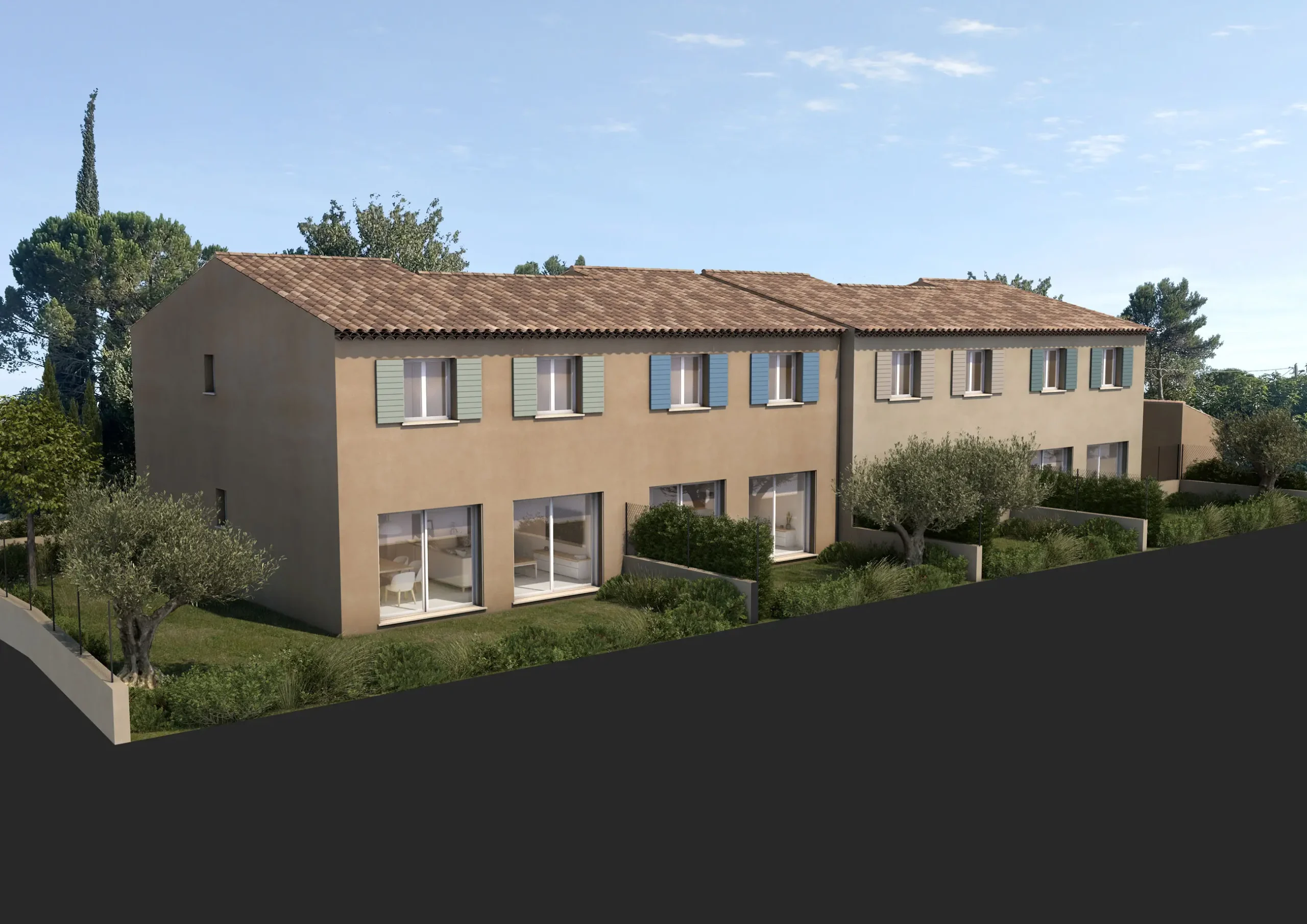 Construction de logements en bande – Le Muy – A2C3 Architecture