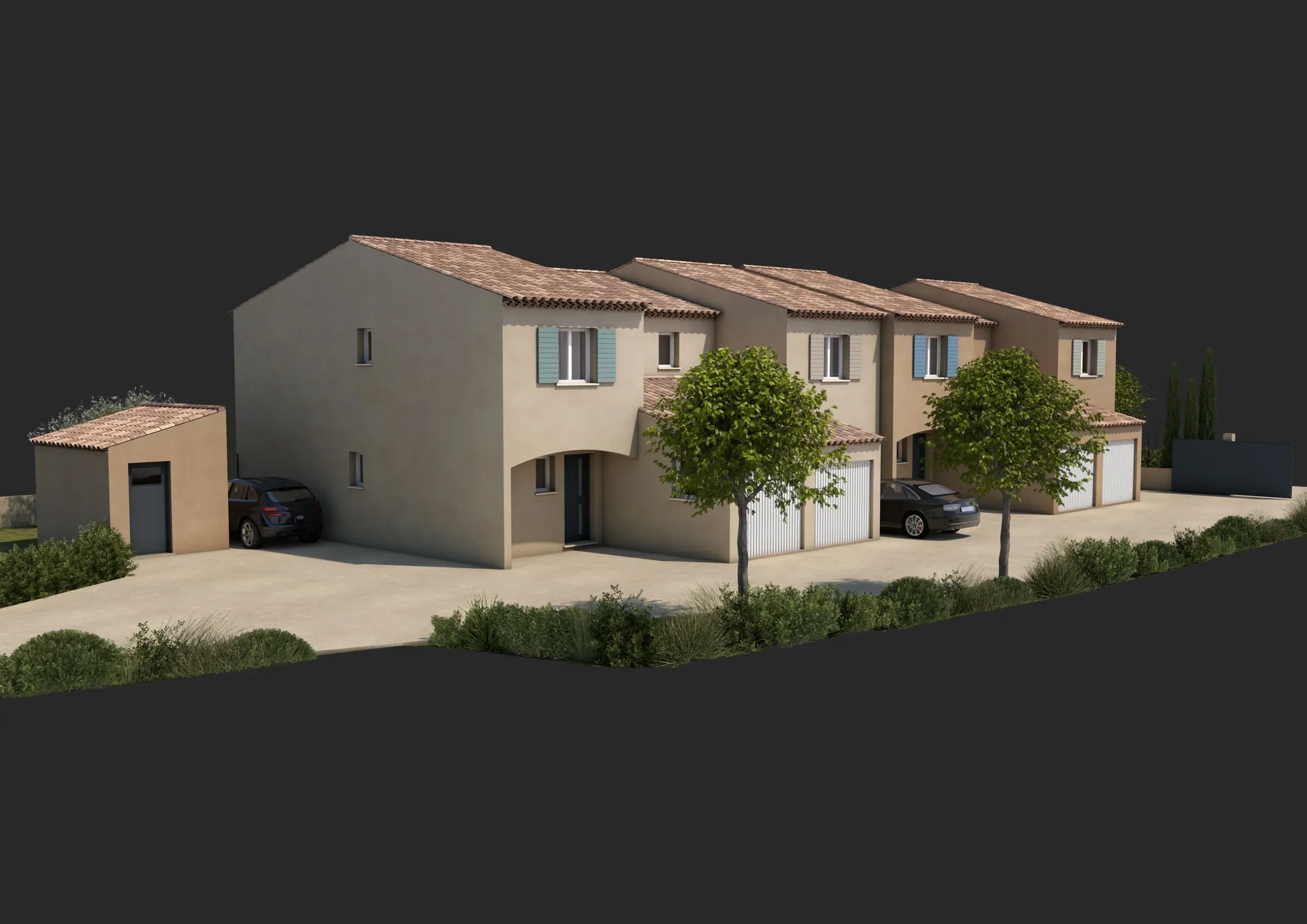 Construction de logements en bande – Le Muy – A2C3 Architecture